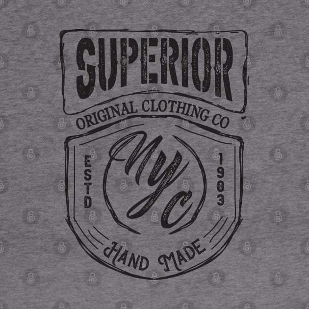 Superior nyc varsity typography by SSSD